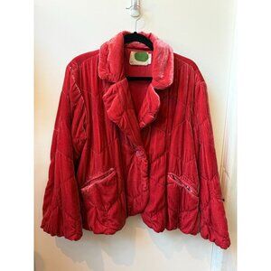 Anthropologie Quilted Velvet Jacket ~ Rare Edition ~ Size M